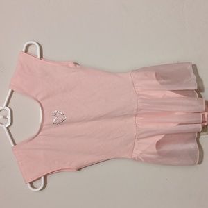 Just imagine girls ballet leotard dance tutu rhinestone heart size medium